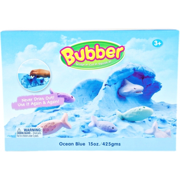 Масса для лепки Waba Fun Bubber синяя 1200 гр 140-605